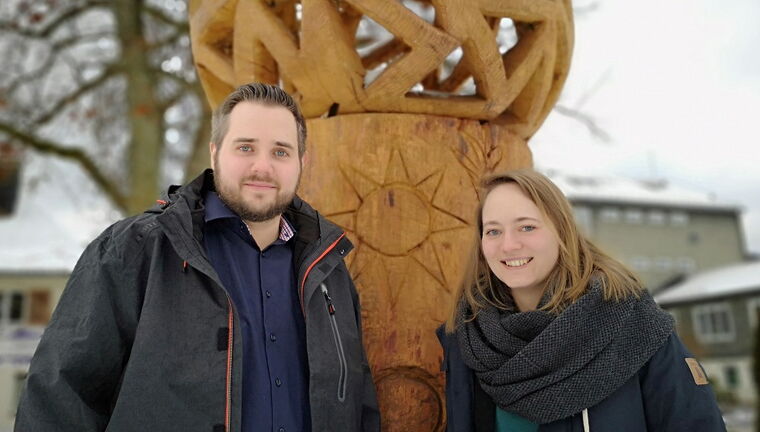 Henner Heide und Ines Wünnemann. / Foto: Stadt Bad Berleburg